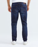 STRAIGHT FIT MID-RISE JEANS IN DARK WASH ST025