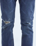 SLIM FIT MID-RISE JEANS IN DARK WASH