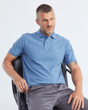 CLASSIC FIT SHORT SLEEVE COTTON POLO IN LIGHT BLUE