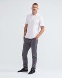 CLASSIC FIT SHORT SLEEVE COTTON POLO IN PALE PINK