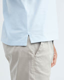 SLIM FIT STRETCH POLO IN PALE BLUE