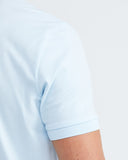 SLIM FIT STRETCH POLO IN PALE BLUE