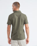 SLIM FIT JERSEY POLO IN ARMY GREEN