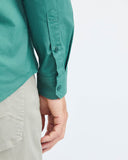 SLIM FIT POCKET SHIRT IN GREEN