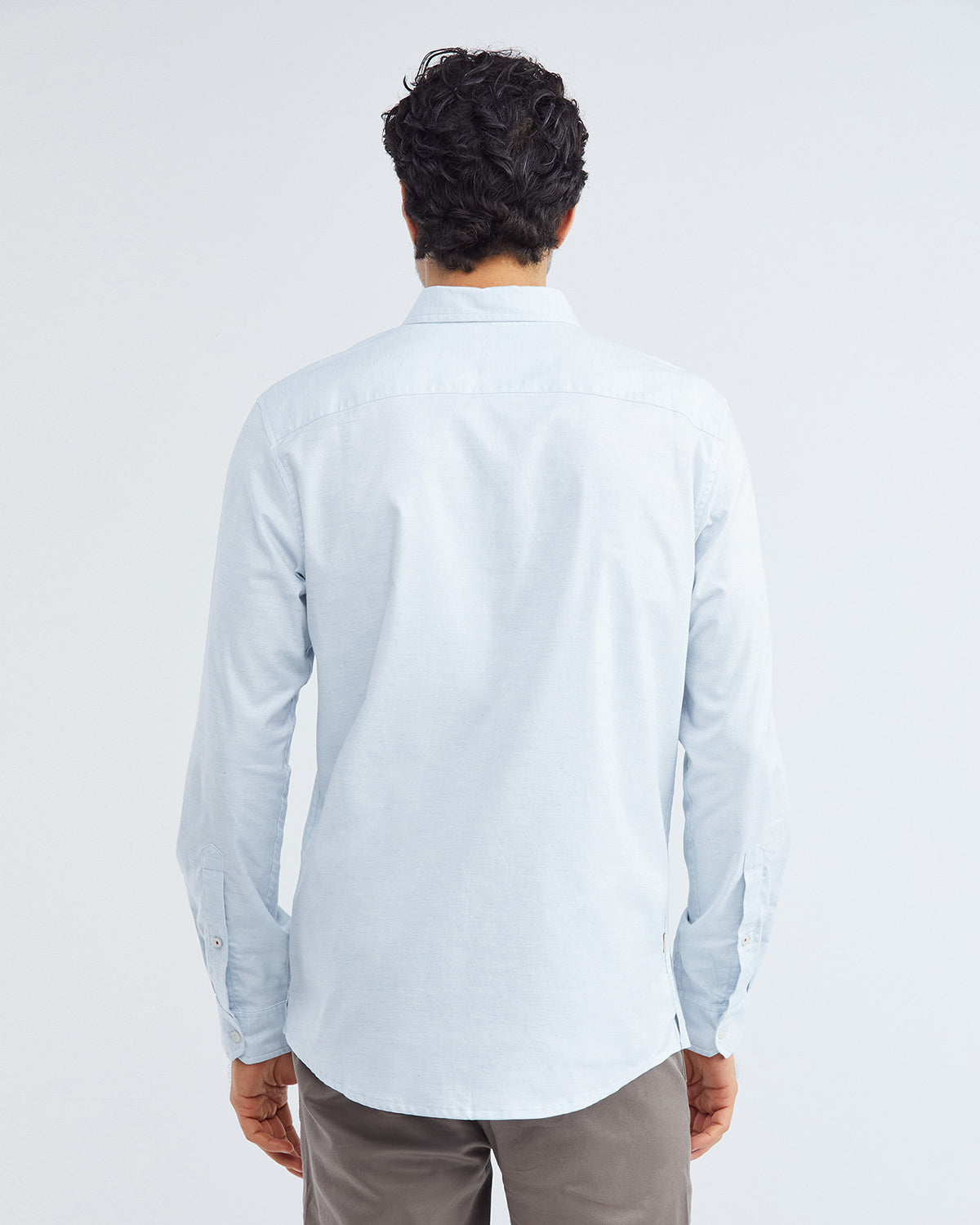 CLASSIC FIT POCKET SHIRT IN PALE BLUE