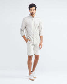 CLASSIC FIT POCKET SHIRT IN GRAY