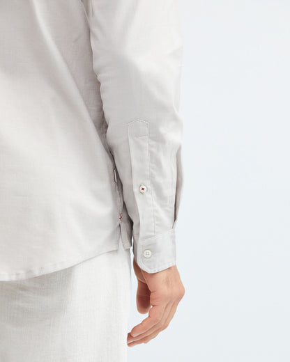 CLASSIC FIT POCKET SHIRT IN GRAY