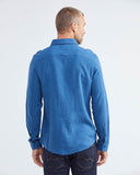 CHEMISE EN LIN COUPE SLIM BLEU