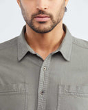 CLASSIC FIT UTILITY POCKET SHIRT IN GREEN