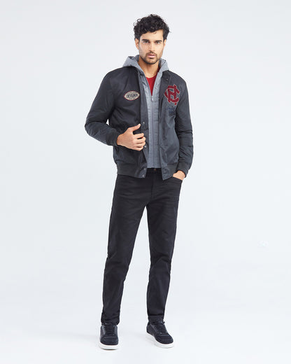BOMBER 57 JACKET IN BLACK