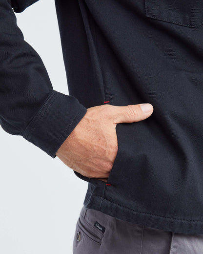 CHAQUETA UTILIDAD DE ALGODÓN EN NEGRO