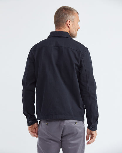 CHAQUETA UTILIDAD DE ALGODÓN EN NEGRO