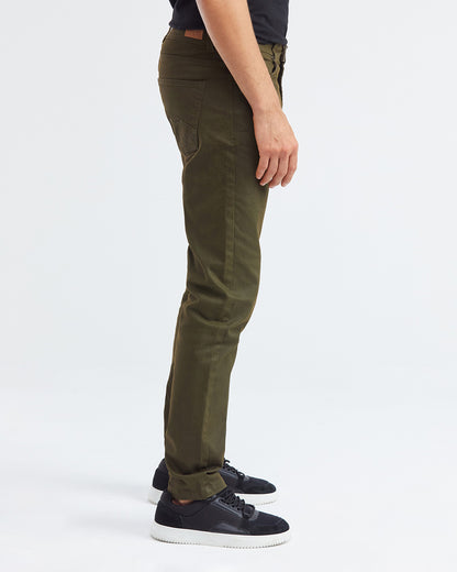 PANTALON ROCKET À CINQ POCHES VERT