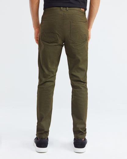 PANTALON ROCKET À CINQ POCHES VERT