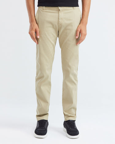 PANTALON EN VELOURS CÔTELÉ EN BEIGE