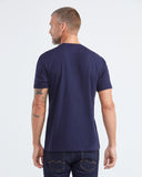 SLIM COTTON T-SHIRT IN BLUE