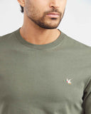 SLIM COTTON T-SHIRT IN GREEN