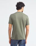 SLIM COTTON T-SHIRT IN GREEN