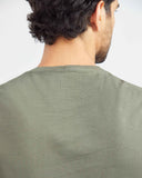 SLIM COTTON T-SHIRT IN GREEN