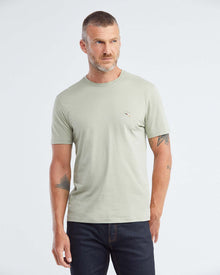 SLIM FIT BASIC ROUND NECK T-SHIRT IN GREEN
