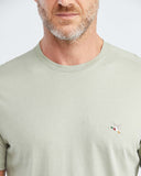 SLIM FIT BASIC ROUND NECK T-SHIRT IN GREEN