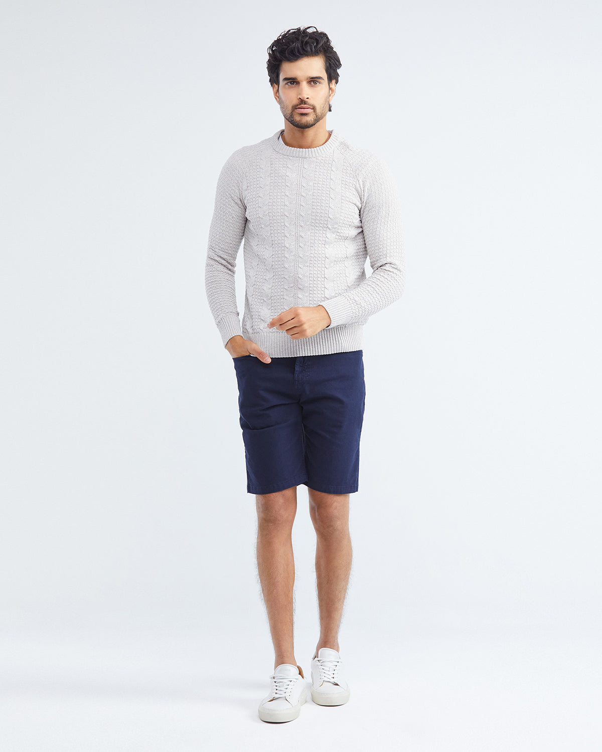 BERMUDA FIVE-POCKET SHORTS IN NAVY