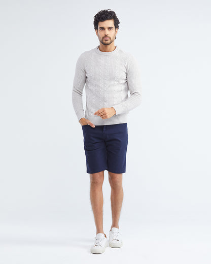 BERMUDA FIVE-POCKET SHORTS IN NAVY