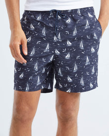 BOAT SWIMWEAR SHORTS IN BLUE