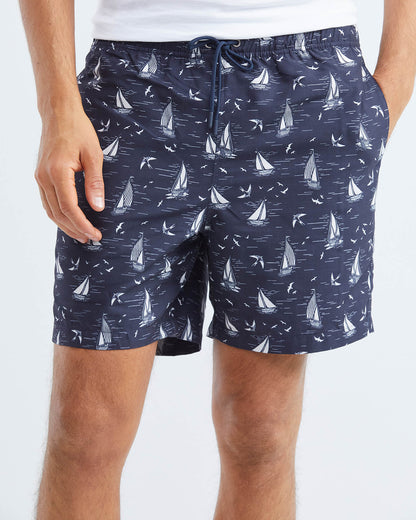 BOAT SWIMWEAR SHORTS IN BLUE