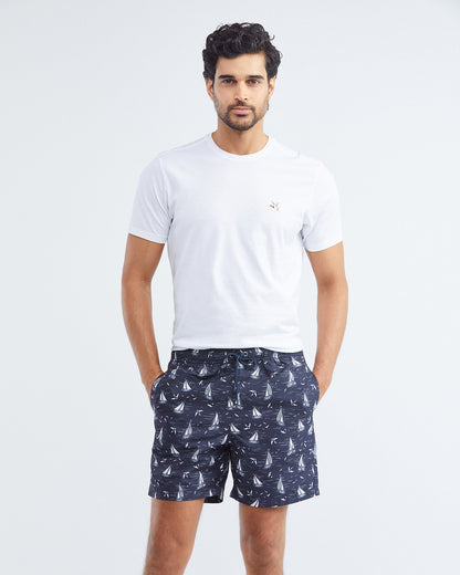 BOAT SWIMWEAR SHORTS IN BLUE