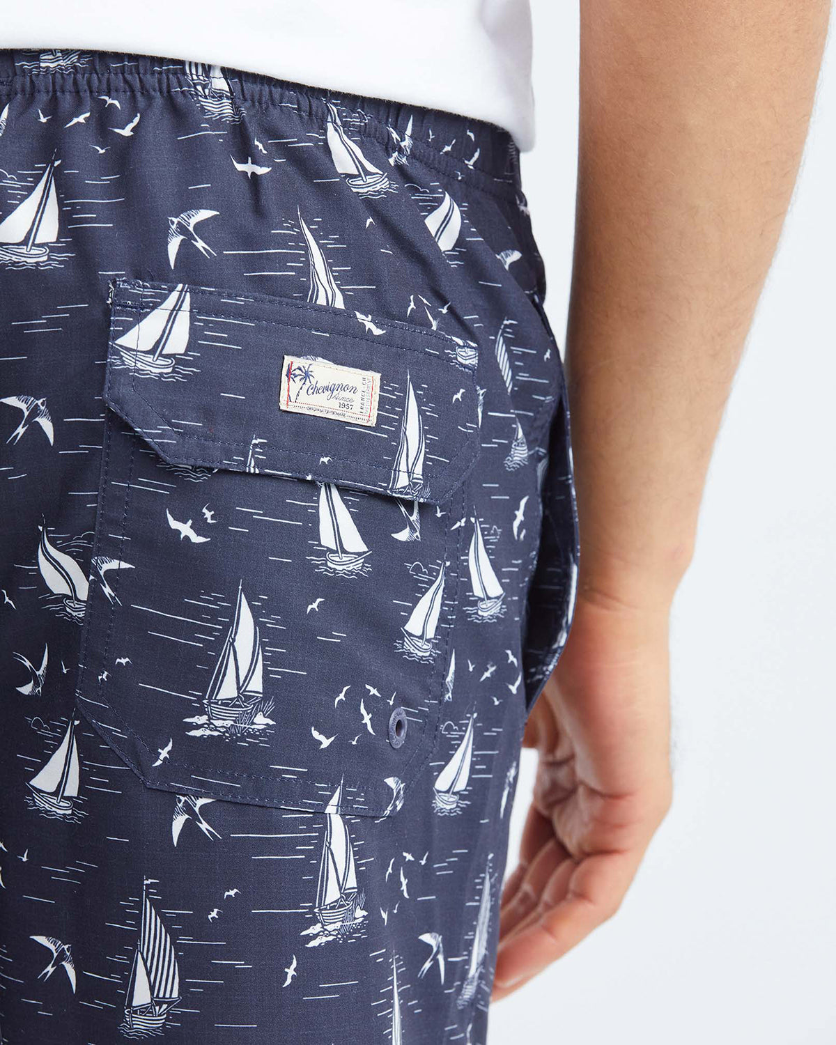 BOAT SWIMWEAR SHORTS IN BLUE