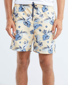 LEAF SWIMWEAR SHORTS YELLOW
