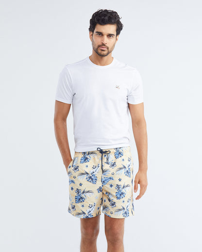 LEAF SWIMWEAR SHORTS YELLOW