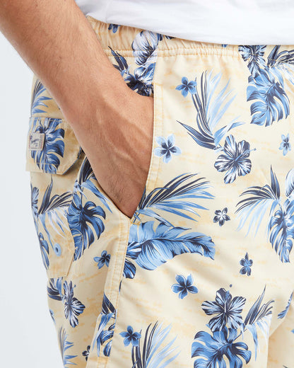 LEAF SWIMWEAR SHORTS YELLOW