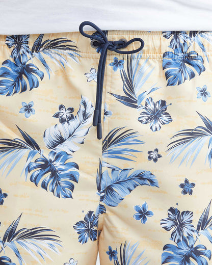 LEAF SWIMWEAR SHORTS YELLOW