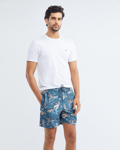 LEAF SWIMWEAR SHORTS BLUE