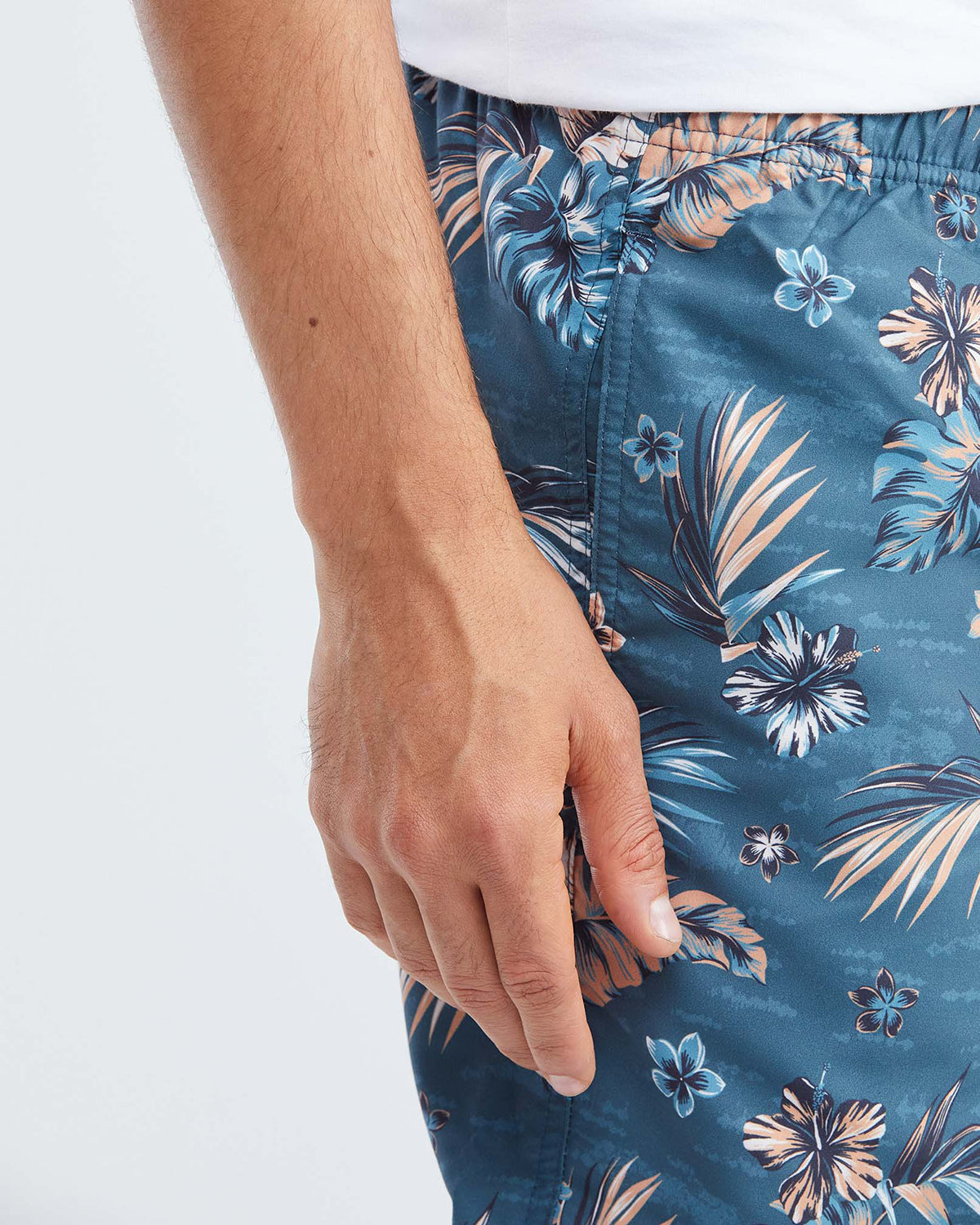 LEAF SWIMWEAR SHORTS BLUE