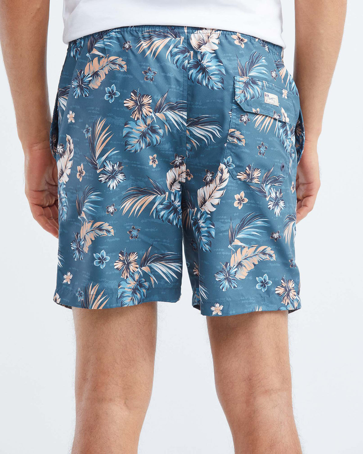 LEAF SWIMWEAR SHORTS BLUE