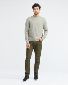 COTTON HERITAGE SWEATER IN GREEN