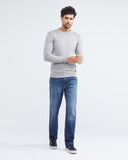 COTTON HERITAGE SWEATER IN GRAY