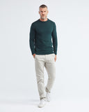 PULL EN COTON HERITAGE EN VERT