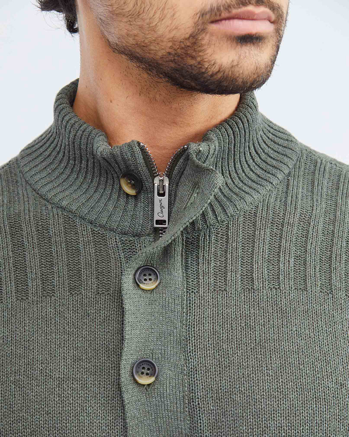 SLIM CASUAL SWEATER IN GREEN
