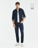 SLIM FIT MID-RISE JEANS IN ULTRA DARK WASH SL0013