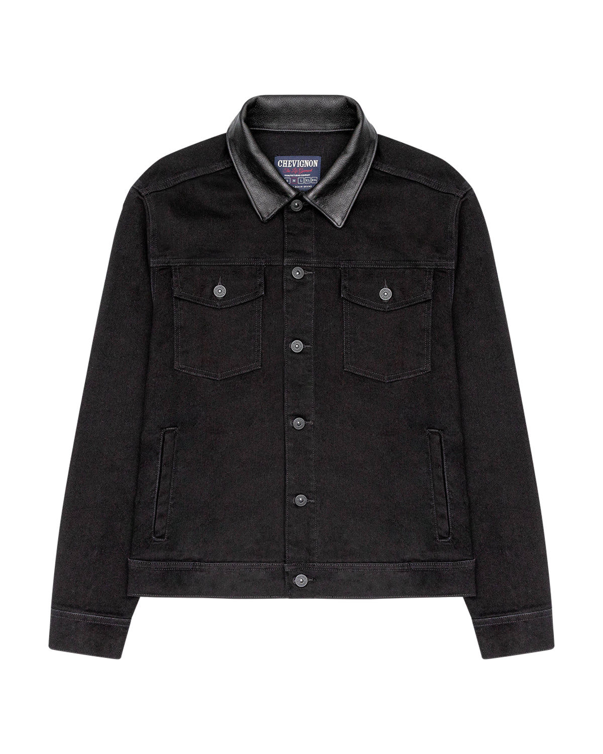 DENIM  TRUCKER JACKET IN BLACK