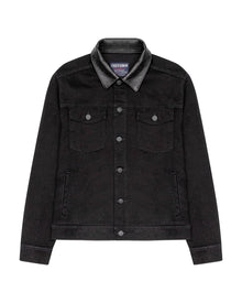 DENIM  TRUCKER JACKET IN BLACK