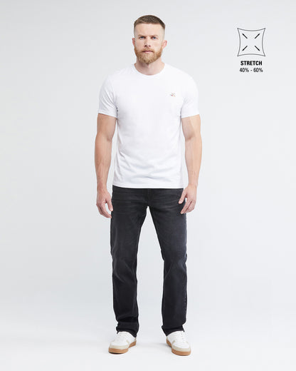 RELAXED FIT HIGH-RISE JEANS IN BLACK RL0015