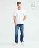 RELAXED FIT HIGH-RISE JEANS IN DARK WASH RL0014