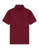 CLASSIC FIT COTTON PIQUE POLO IN BURGUNDY