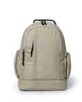 Unisex Urban Backpack Water Repellent Polyester Canvas Padded Straps Laptop Compartment - Khaki 63_001H000_CAQ150309_0