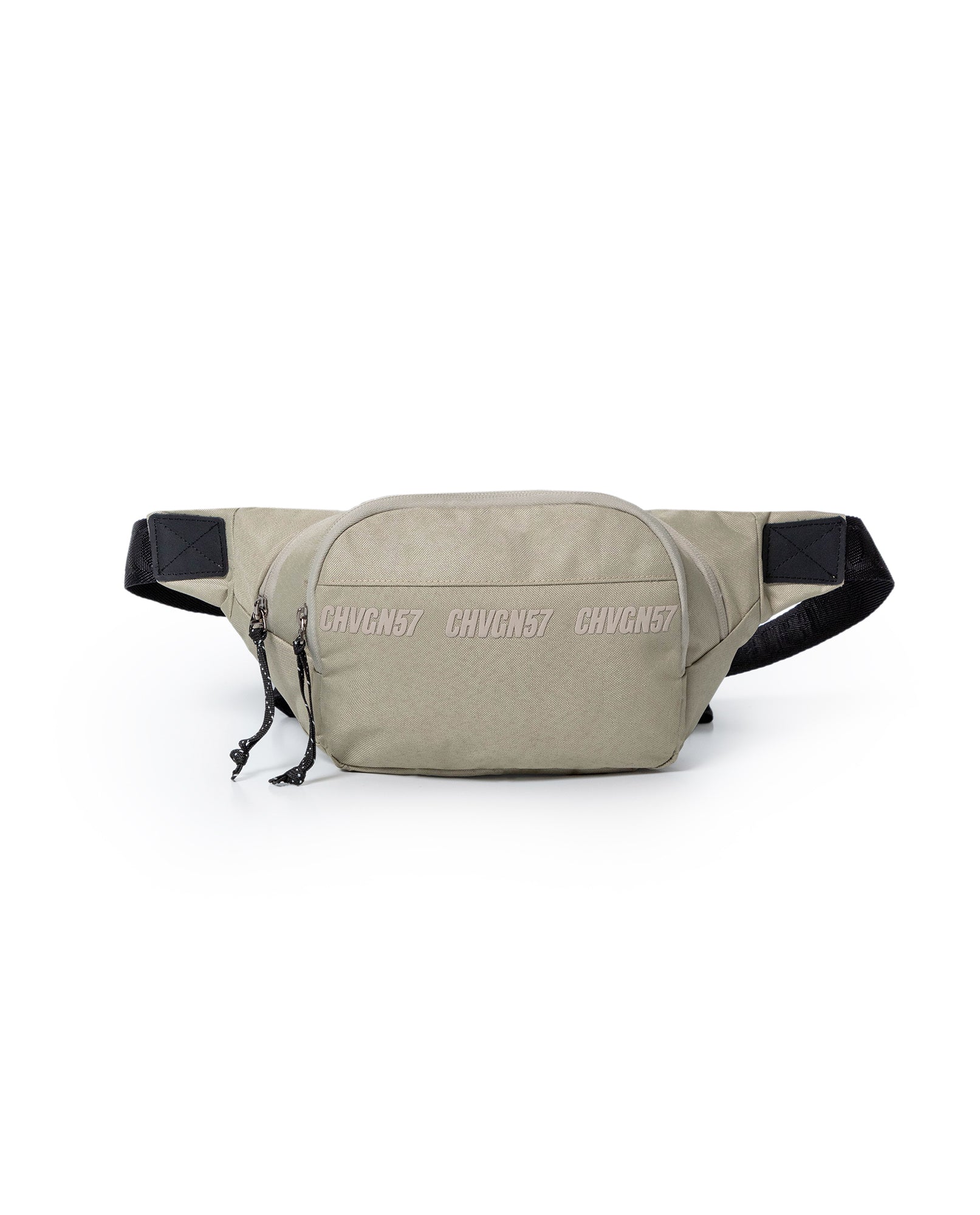 Unisex Crossbody Bag Water Repellent Polyester Canvas Adjustable Strap Nobuck Leather Details - Khaki 63_001H001_CAQ150309_0